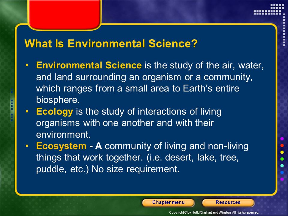 What Is Environmental Science
