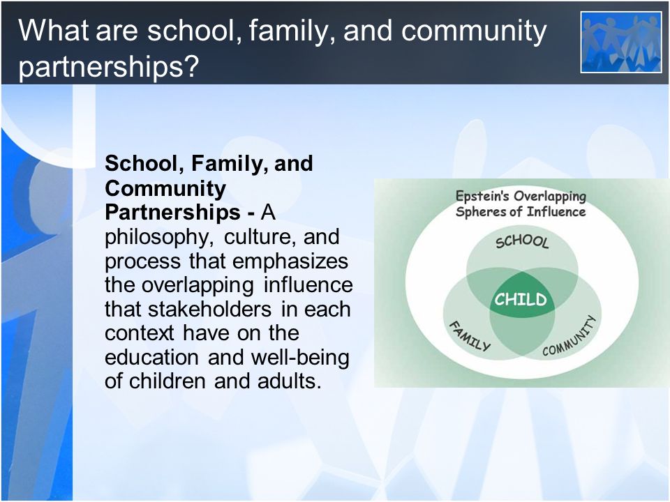 What are school, family, and community partnerships