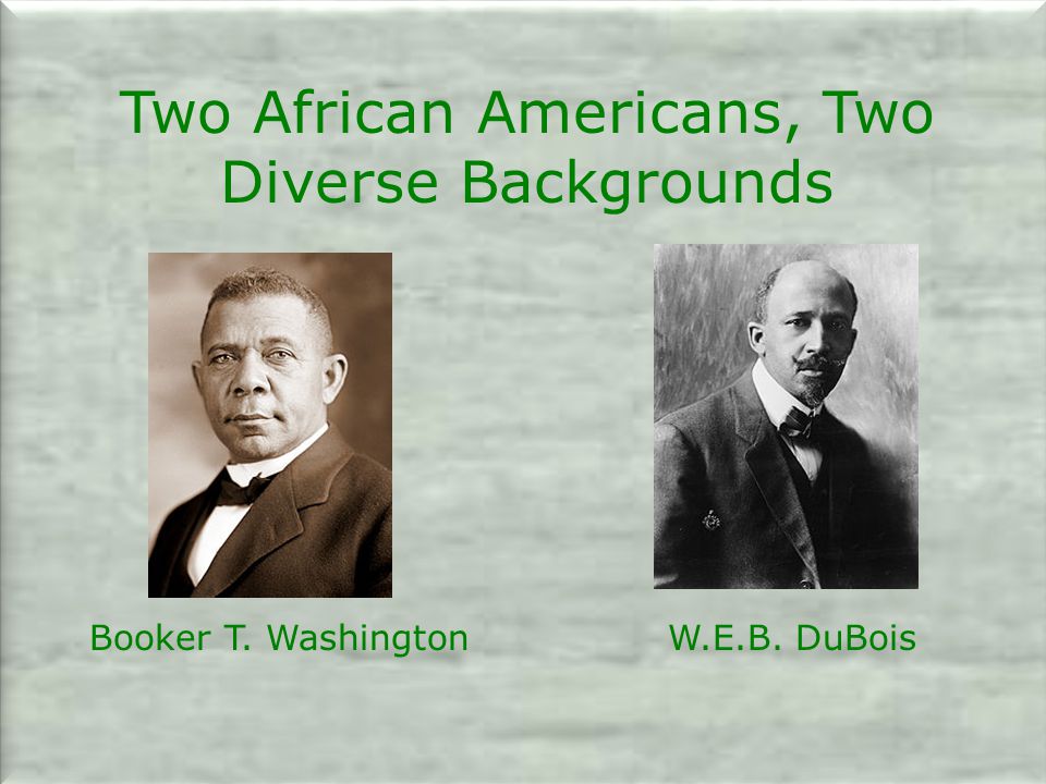 Two African Americans, Two Diverse Backgrounds