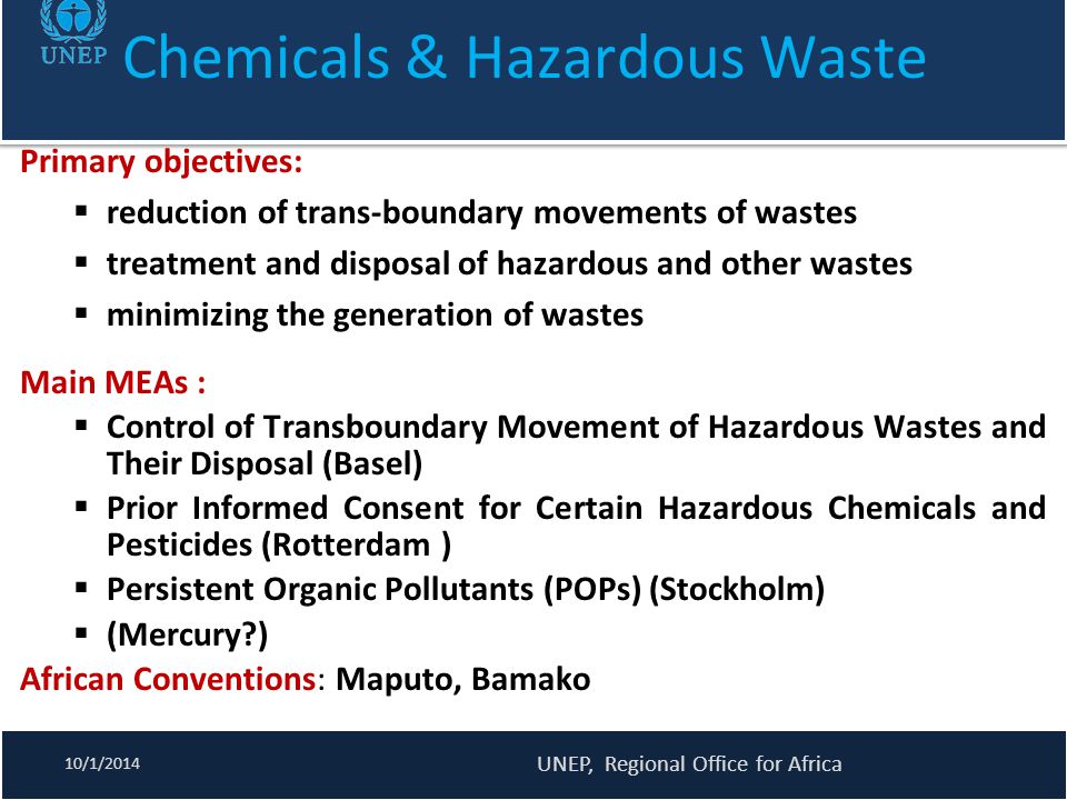 Chemicals & Hazardous Waste