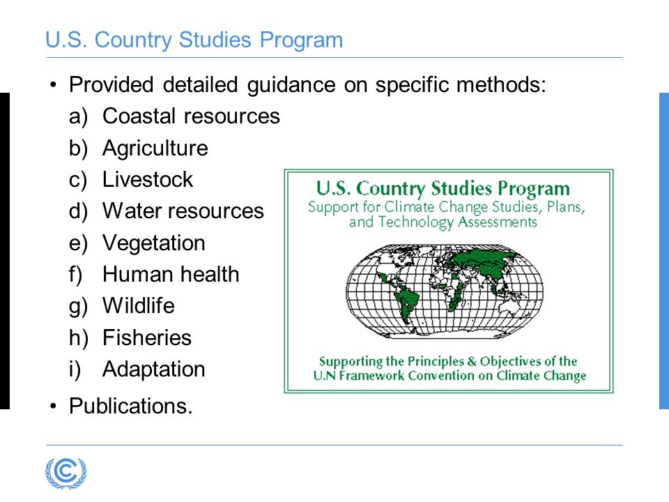 U.S. Country Studies Program