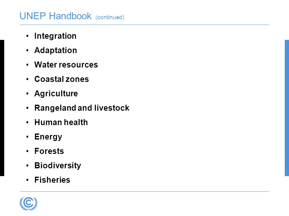 UNEP Handbook (continued)