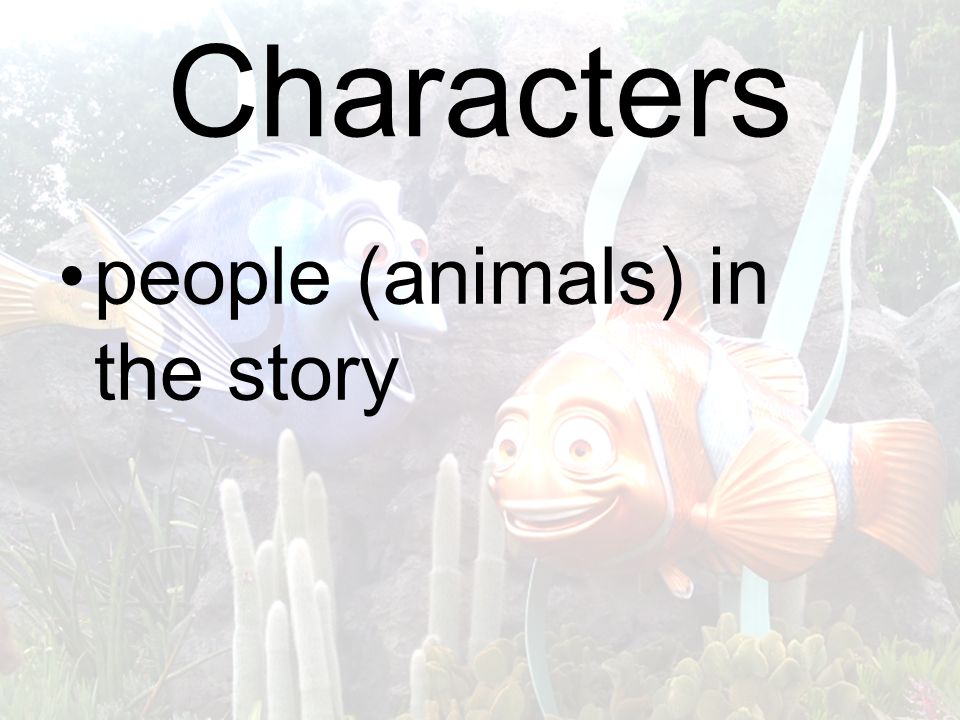 Characters people (animals) in the story