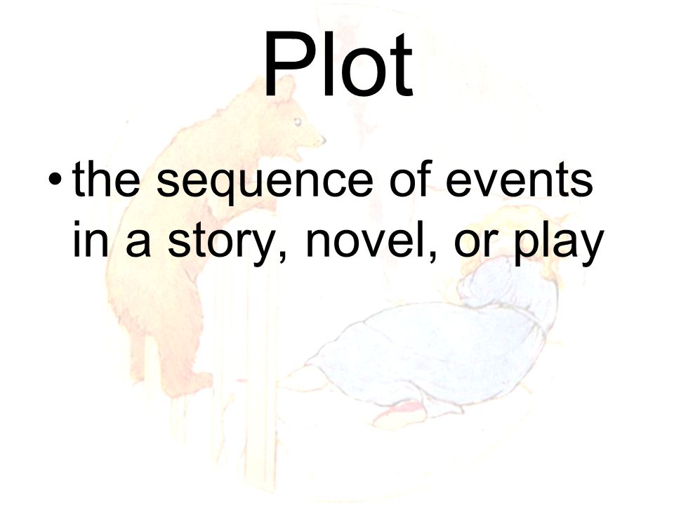 Plot the sequence of events in a story, novel, or play