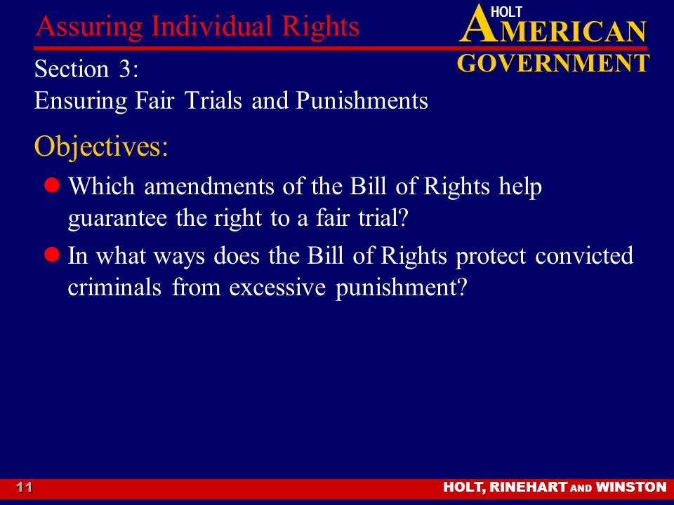 Section 3: Ensuring Fair Trials and Punishments