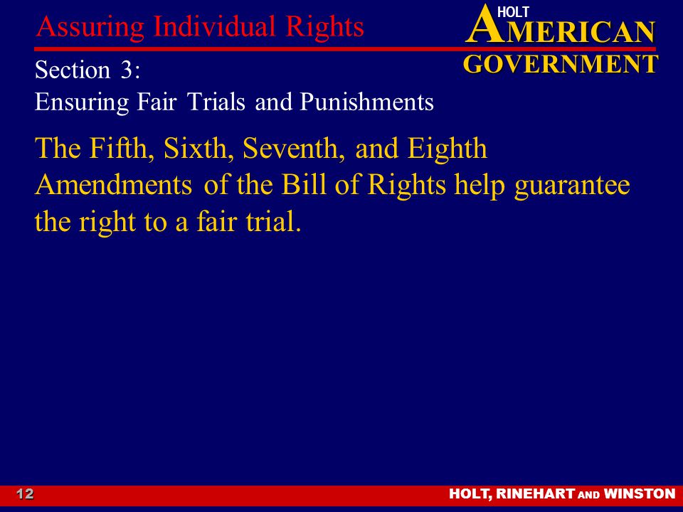 Section 3: Ensuring Fair Trials and Punishments