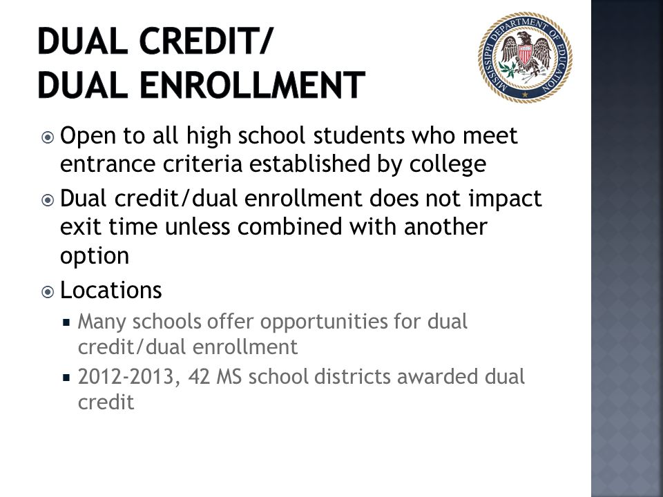 Dual Credit/ Dual Enrollment