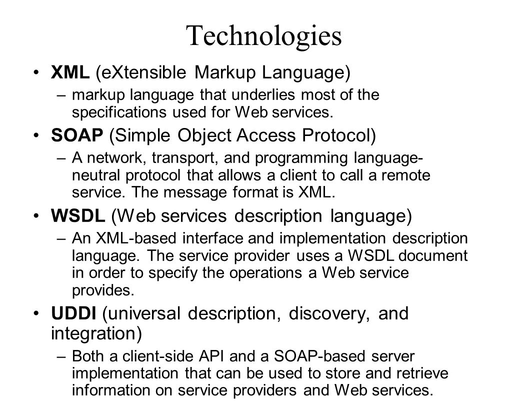 Technologies XML (eXtensible Markup Language)