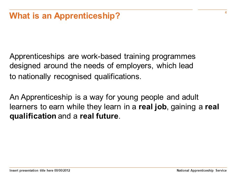 What is an Apprenticeship