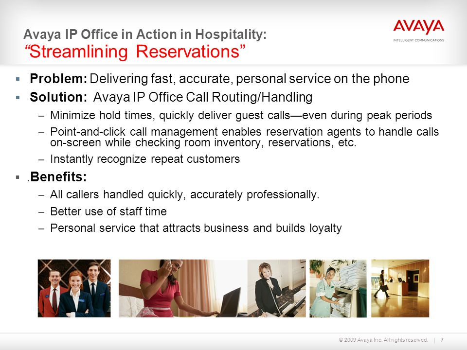 Avaya IP Office in Action in Hospitality: Streamlining Reservations