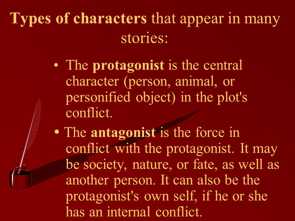 Types of characters that appear in many stories:
