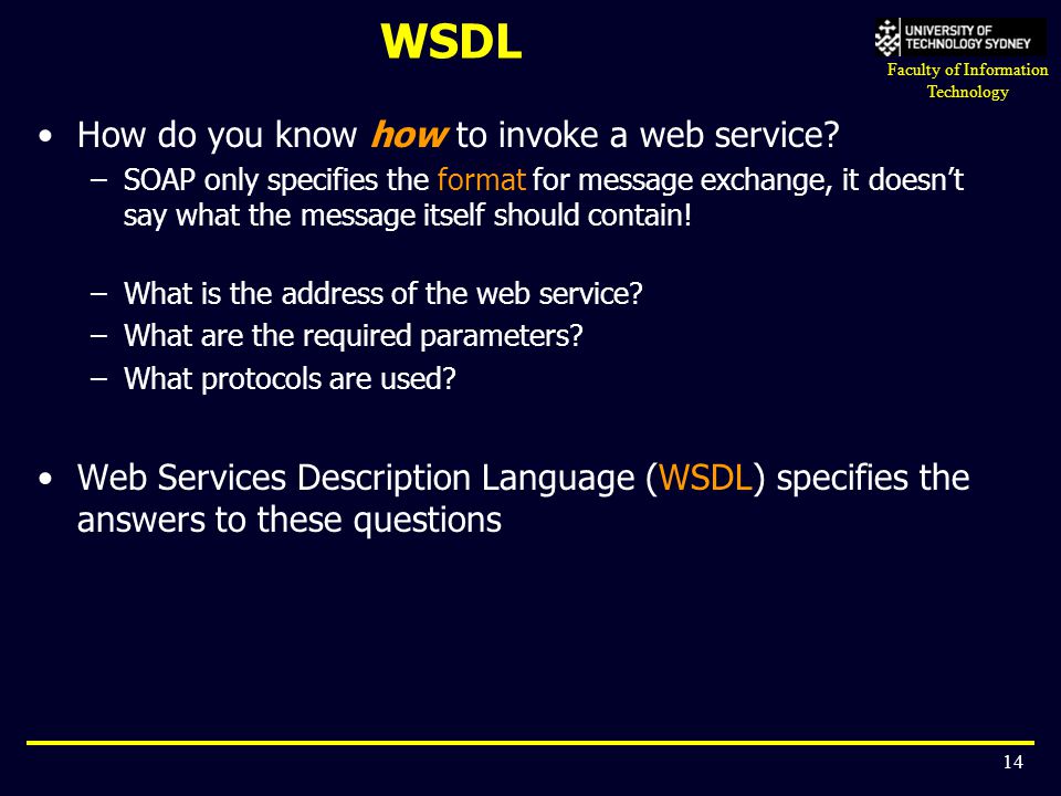 WSDL How do you know how to invoke a web service