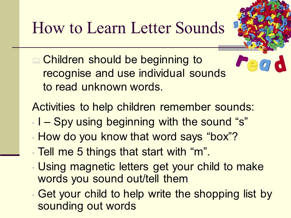 How to Learn Letter Sounds