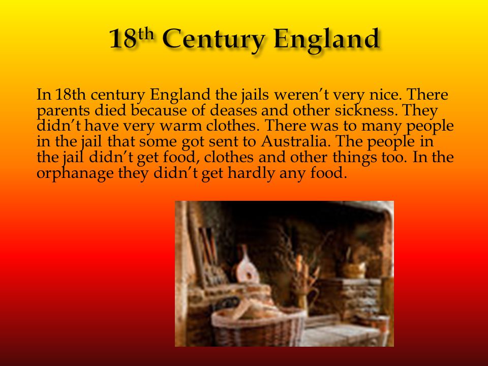 18th Century England