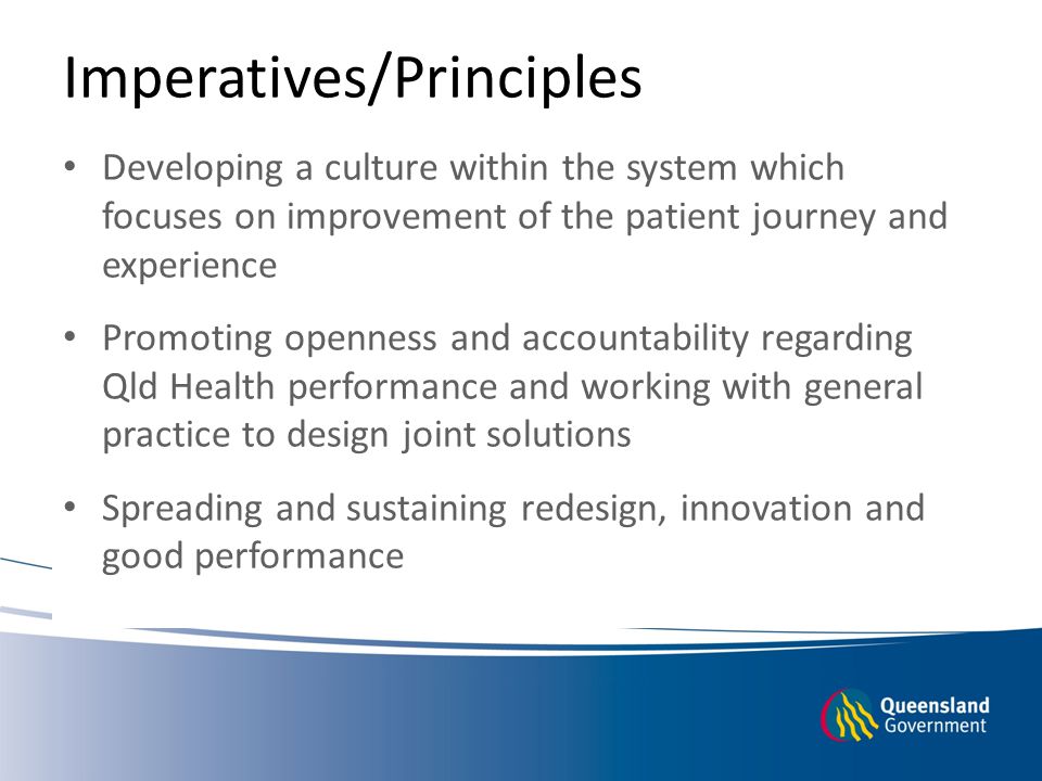 Imperatives/Principles