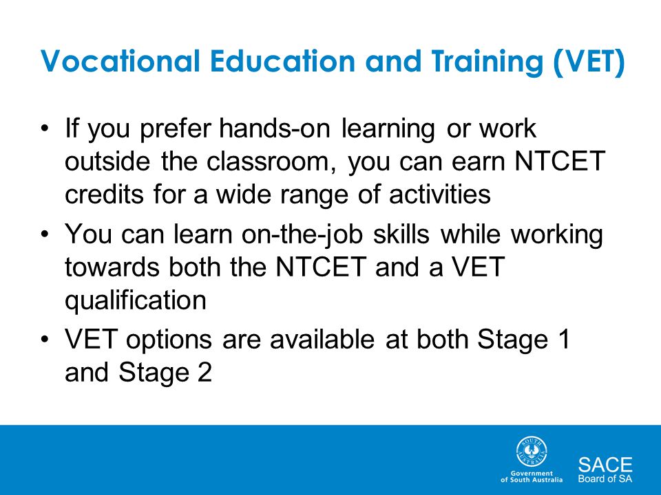 Vocational Education and Training (VET)