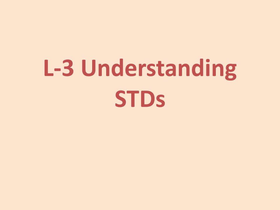 L-3 Understanding STDs