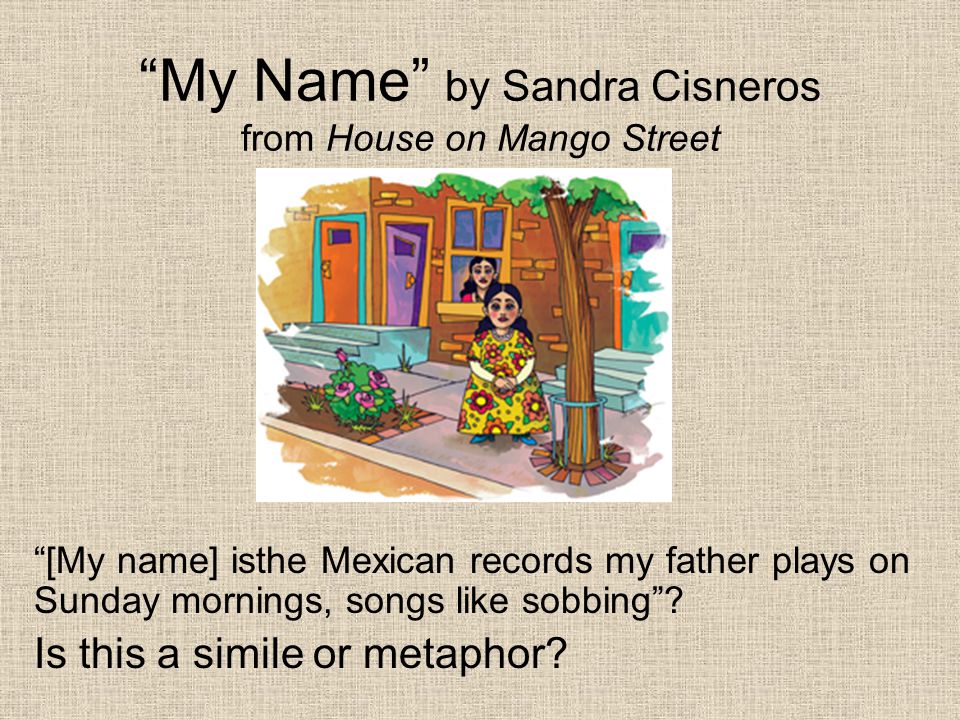 My Name by Sandra Cisneros from House on Mango Street