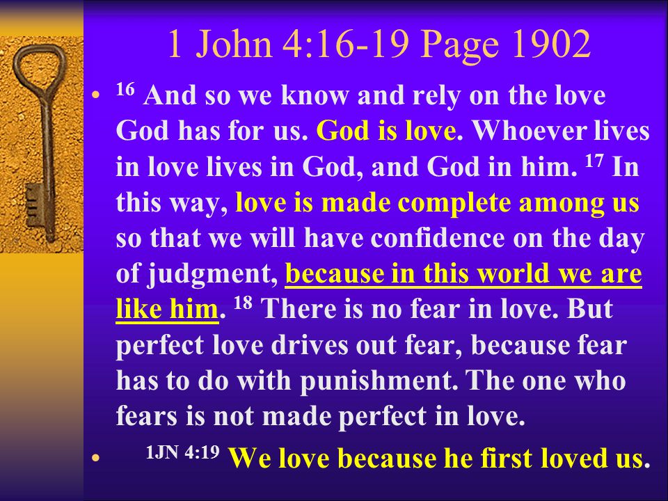 1 John 4:16-19 Page 1902