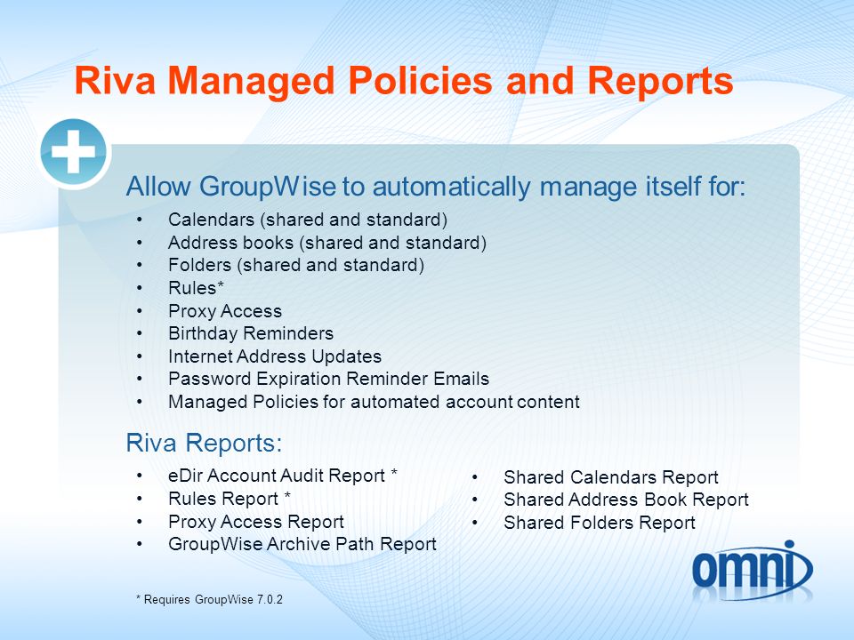 Riva Managed Policies and Reports