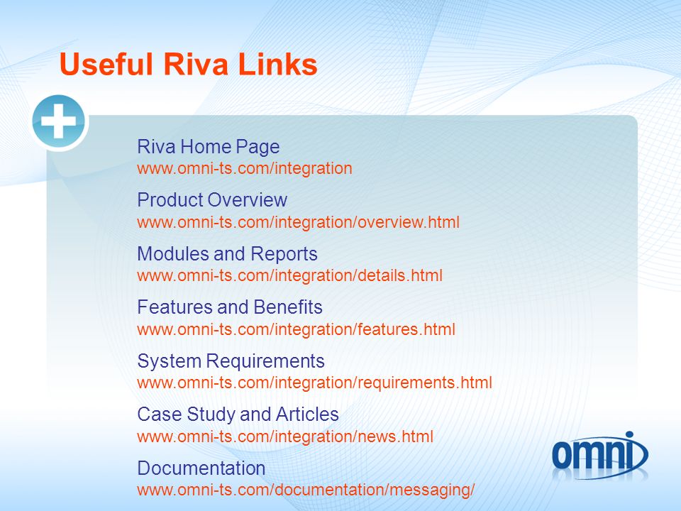 Useful Riva Links Riva Home Page