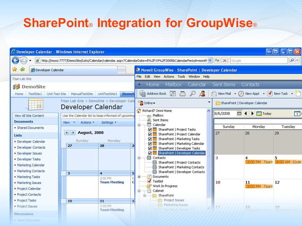 SharePoint® Integration for GroupWise®