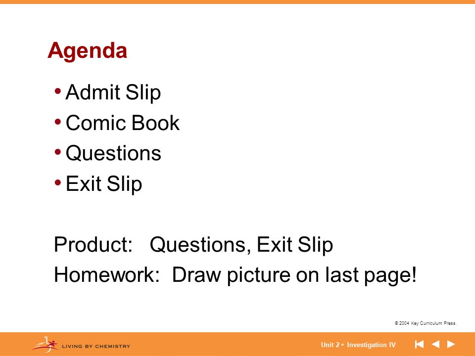 Agenda Admit Slip Comic Book Questions Exit Slip
