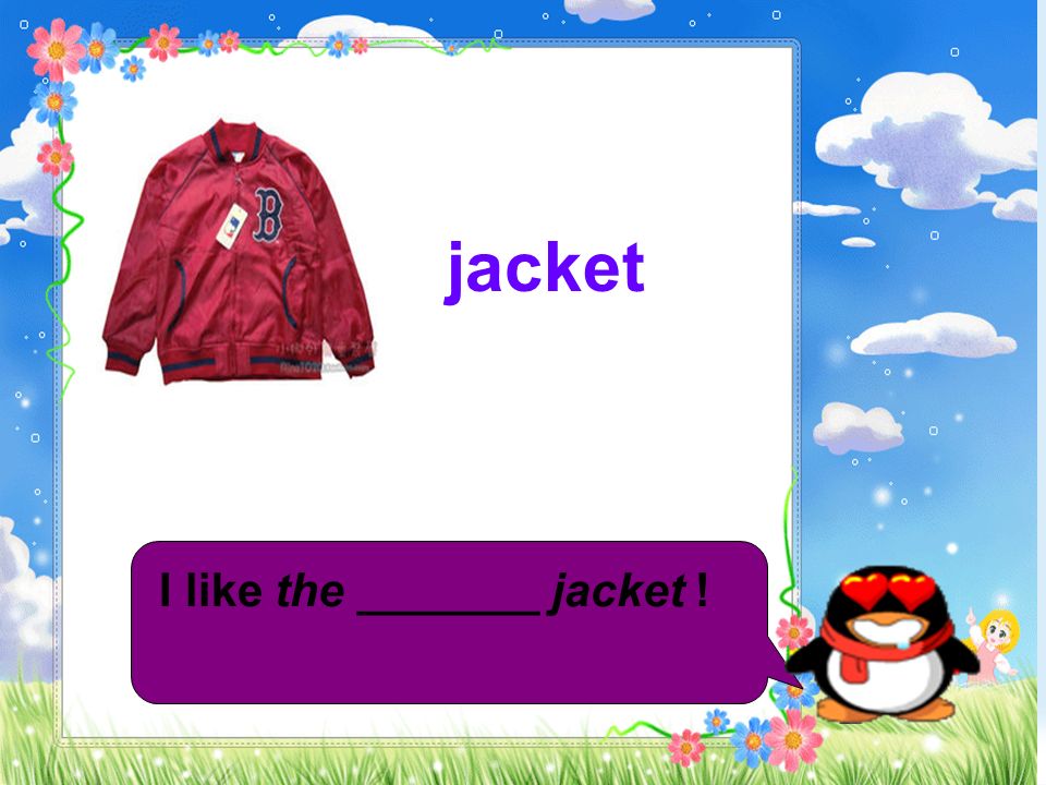 jacket I like the _______ jacket !