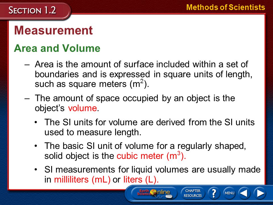 Measurement Area and Volume