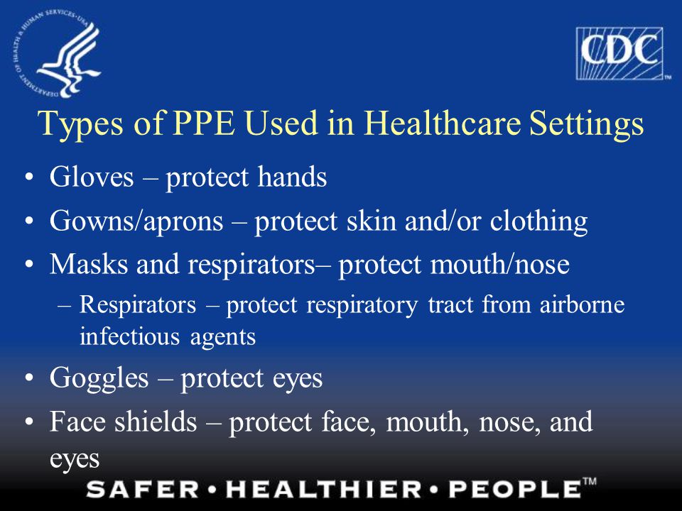 Types of PPE Used in Healthcare Settings