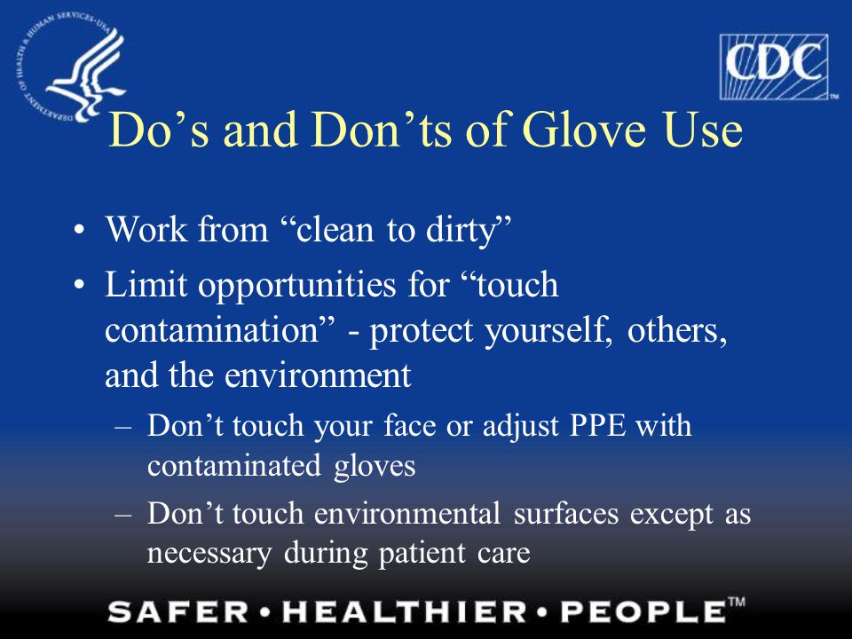 Do’s and Don’ts of Glove Use