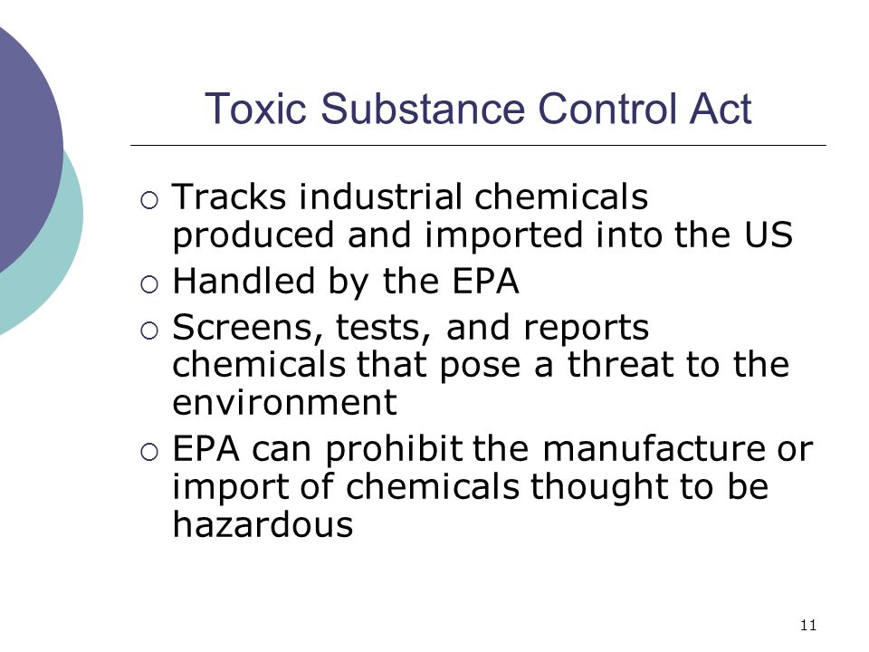 Toxic Substance Control Act