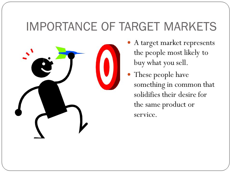 IMPORTANCE OF TARGET MARKETS