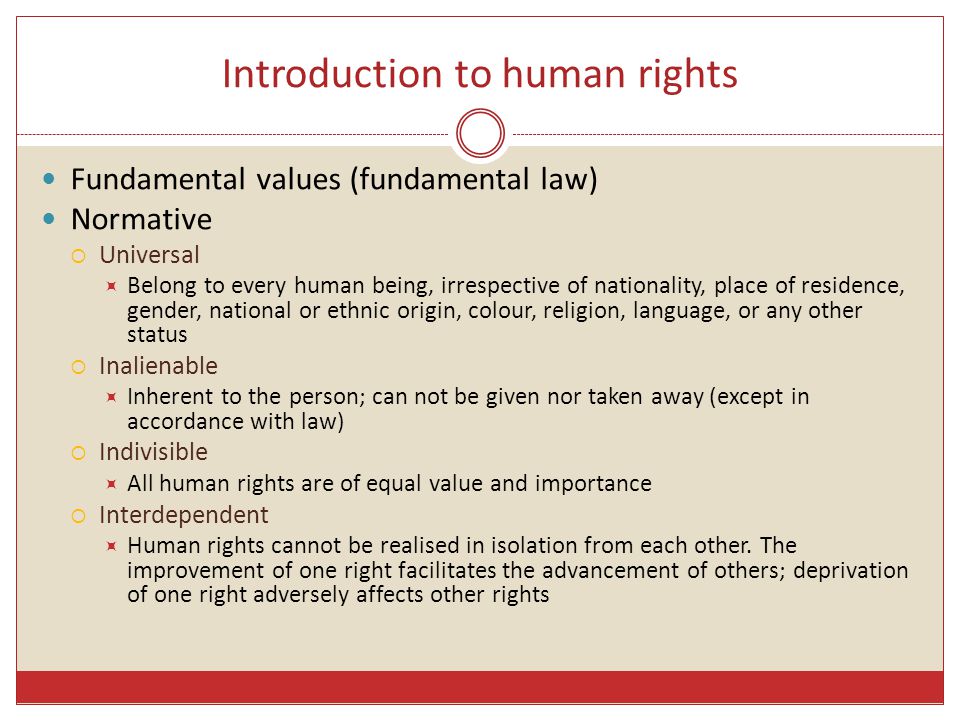 Introduction to human rights