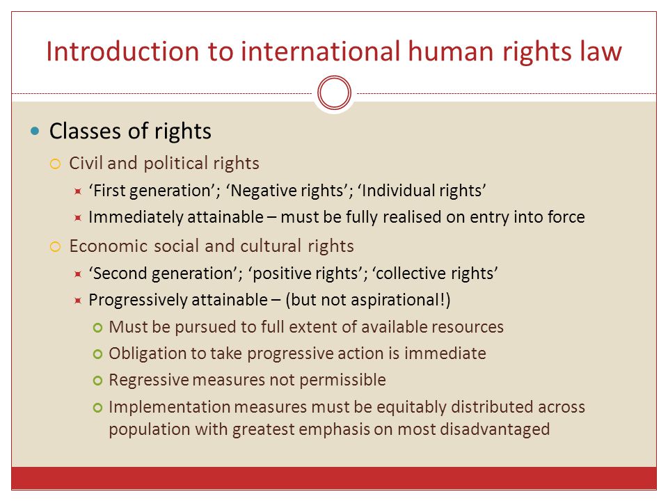 Introduction to international human rights law