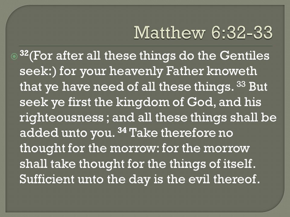 5/5/2013 pm Matthew 6: