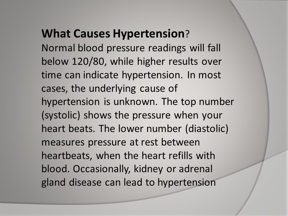 What Causes Hypertension