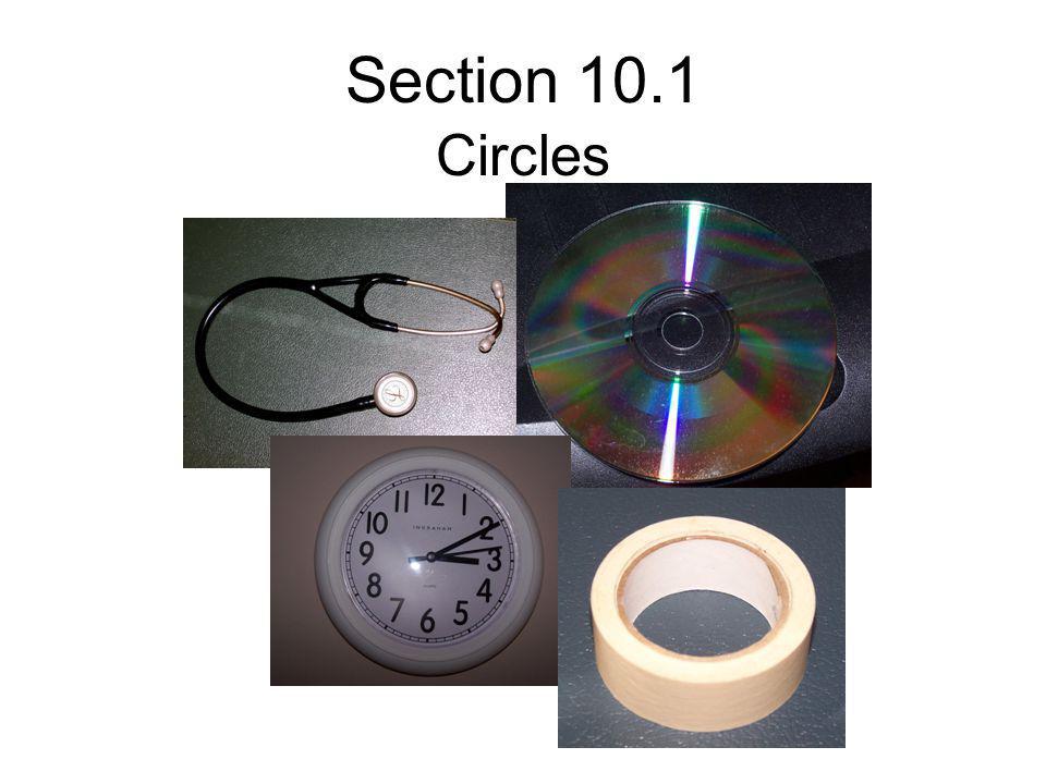 Section 10.1 Circles