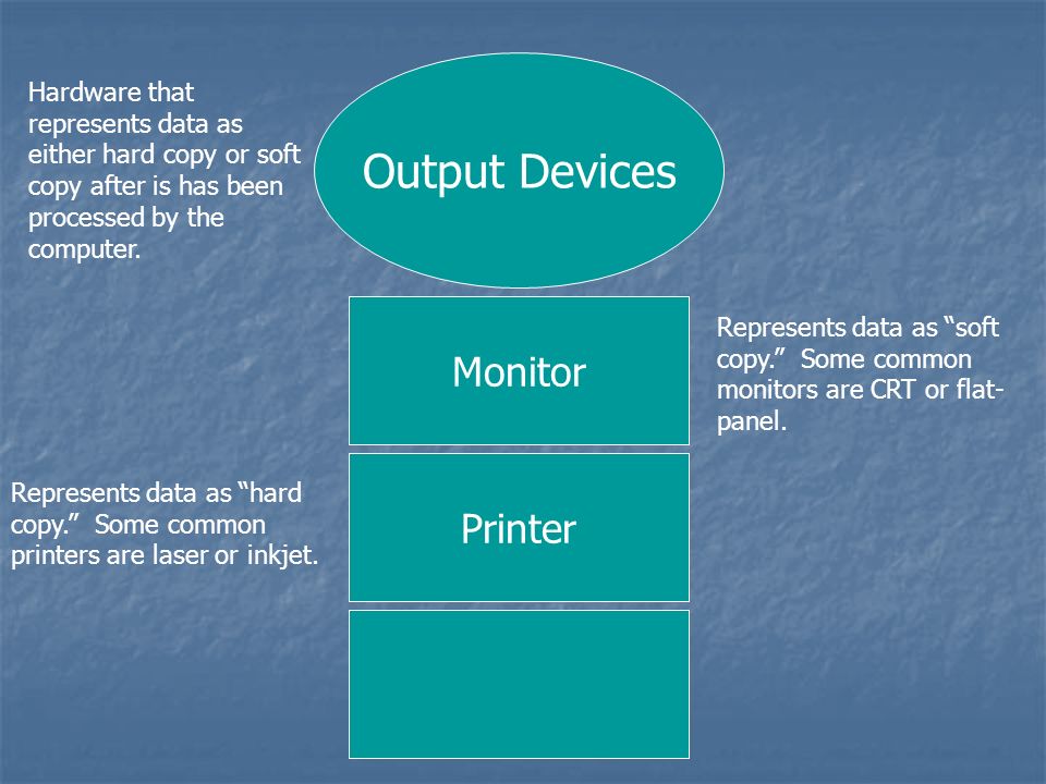 Output Devices Monitor Printer