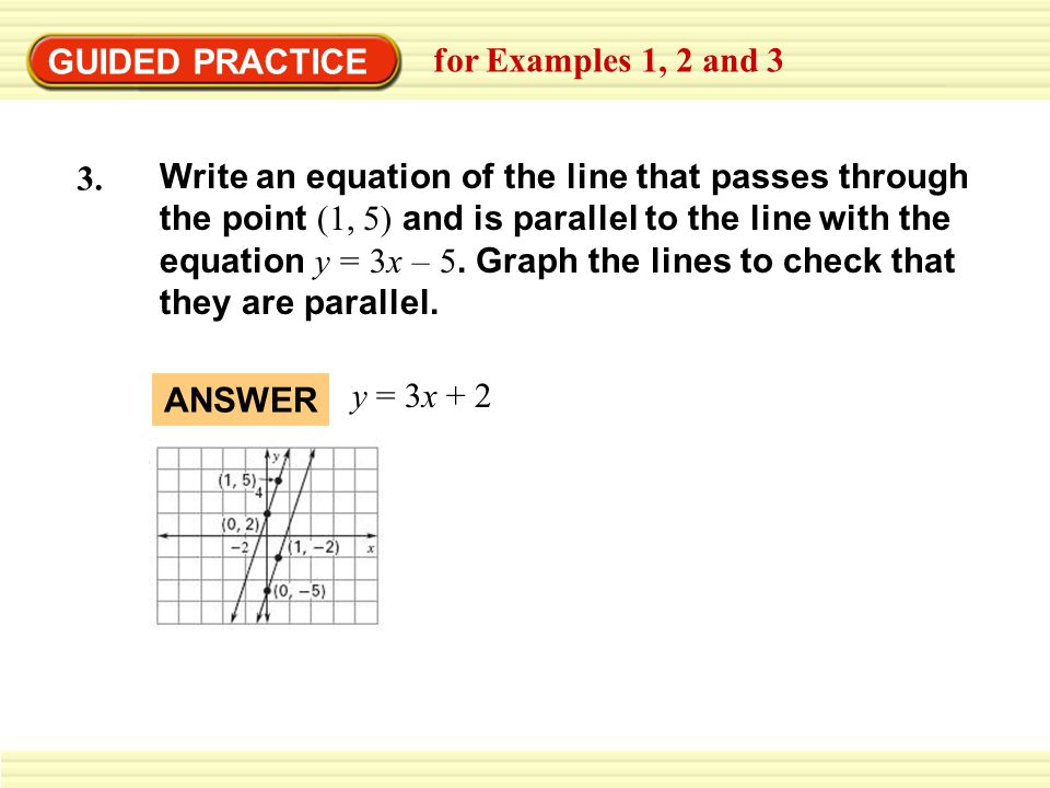 GUIDED PRACTICE for Examples 1, 2 and 3.