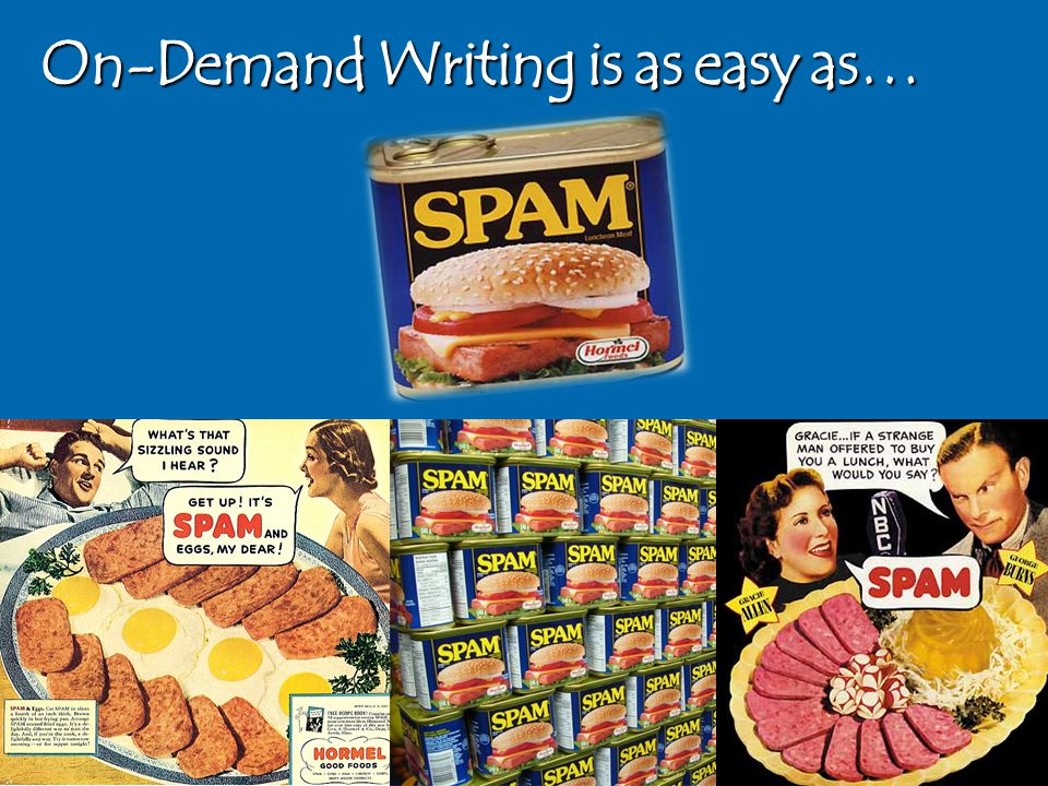 On-Demand Writing is as easy as…
