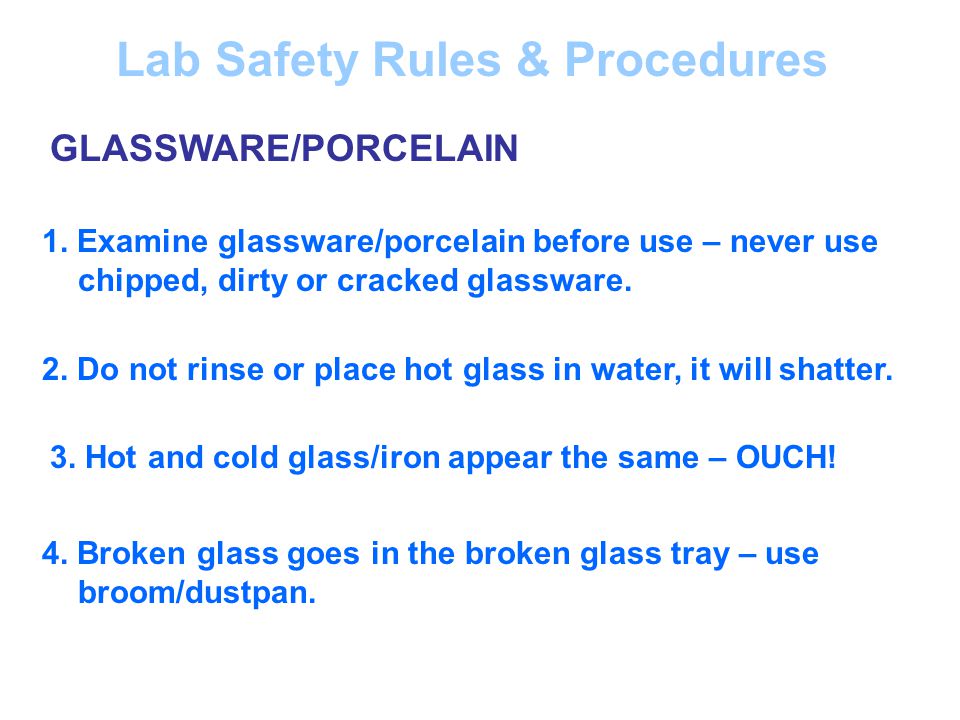 Lab Safety Rules & Procedures