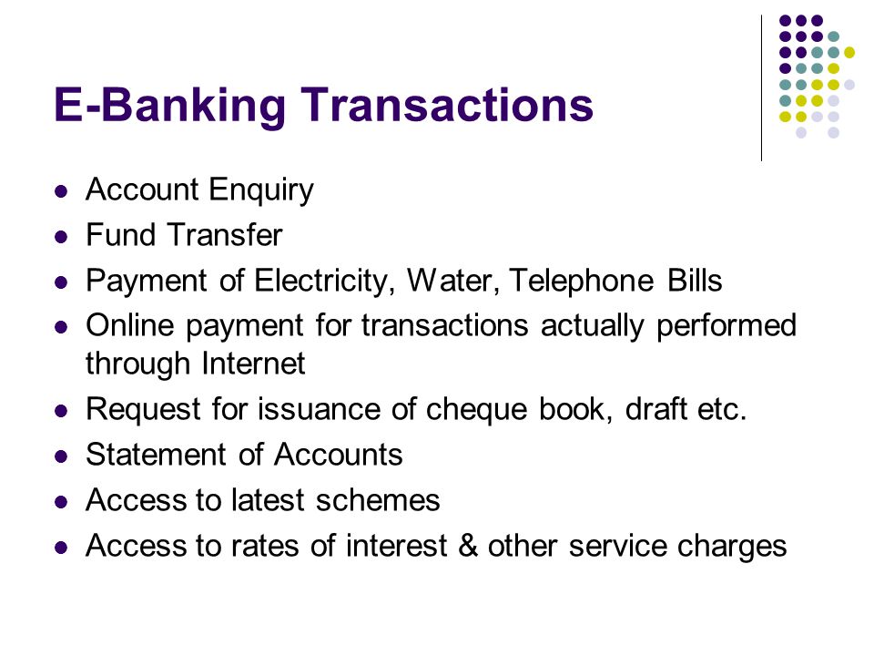 E-Banking Transactions