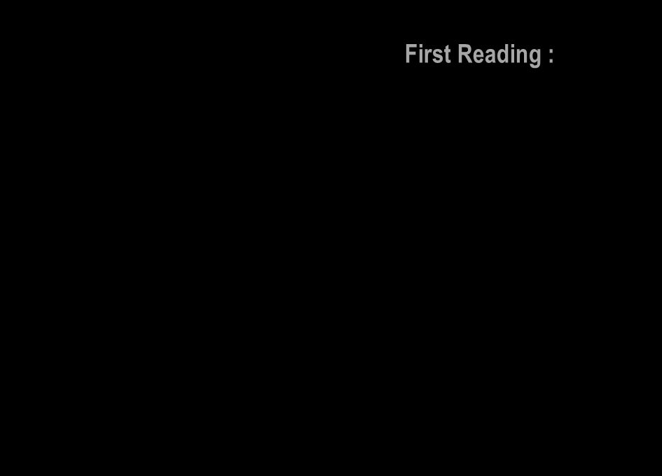 First Reading :