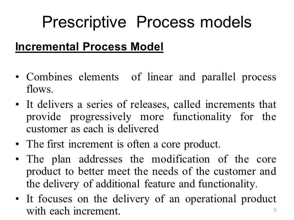 Prescriptive Process models