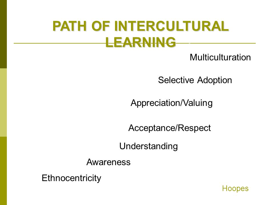 PATH OF INTERCULTURAL LEARNING