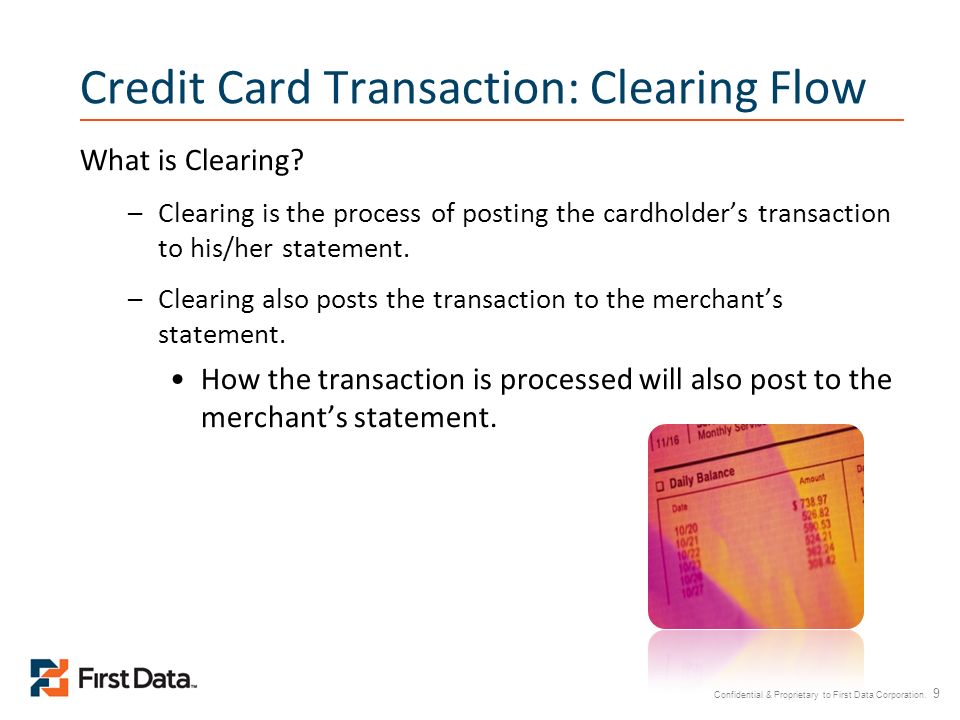 Credit Card Transaction: Clearing Flow