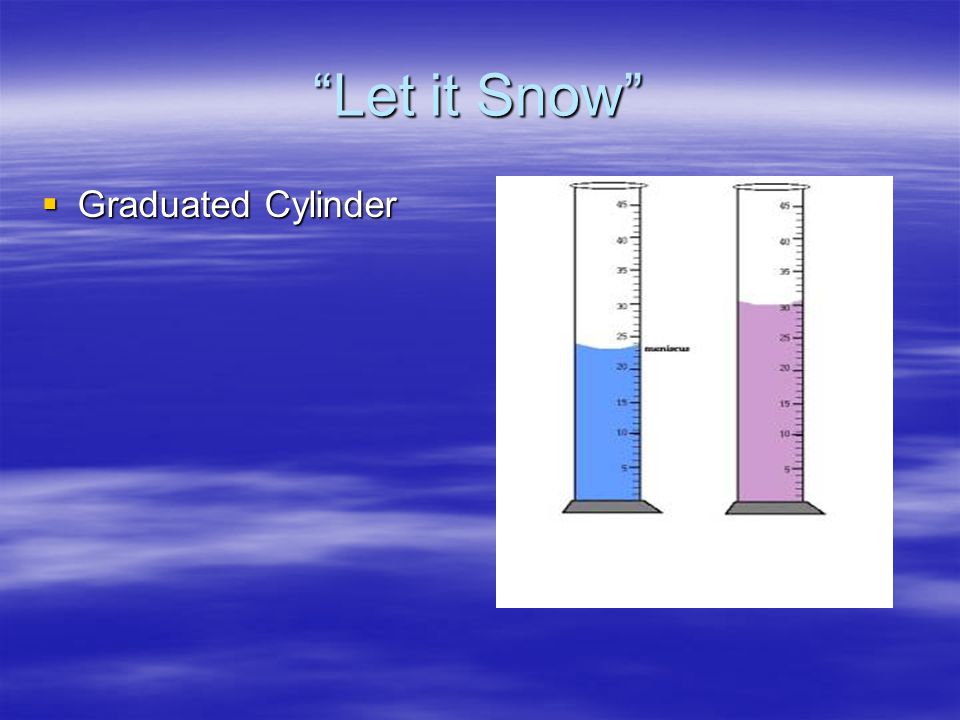 Let it Snow Graduated Cylinder