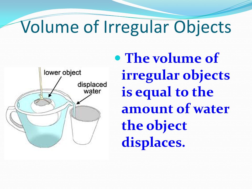 Volume of Irregular Objects
