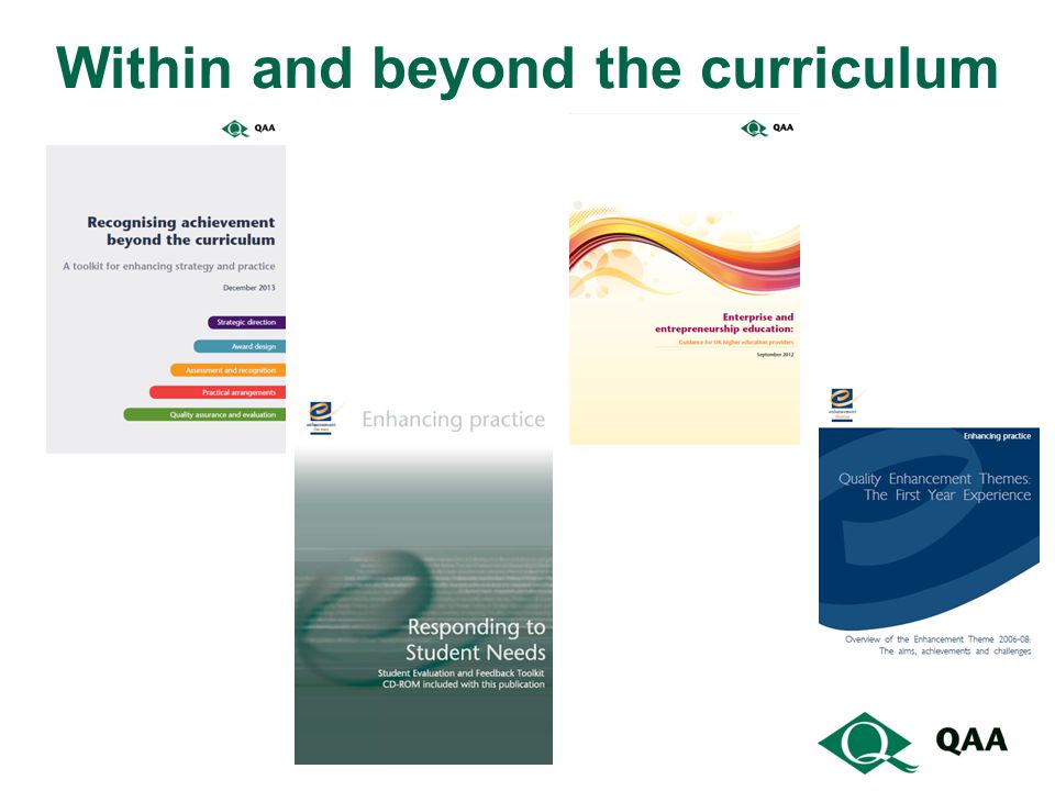 Within and beyond the curriculum